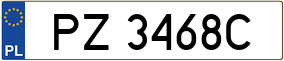 Trailer License Plate